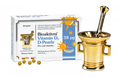 PHARMA NORD Bio-Vitamin D3 D-Pearls 38 µg (1520 IU), 80 cps.